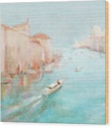 Grand Canal Afternoon Venice Wood Print