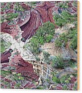 Grand Canyon Fractal -2 Wood Print
