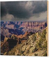Grand Canyon Thunder Wood Print