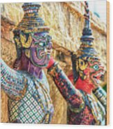 Grand Palace Statue Wood Print