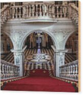 Grand Staircase At Belfast City Hall Wood Print