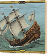Grande Hermine, Jacques Cartier Ship Wood Print