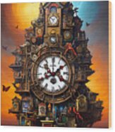 Grandfather Clock 20230105h Wood Print