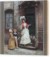 Grandmothers Birthday By Jules Girardet Remastered Xzendor7 Fine Art Classical Reproductions Wood Print