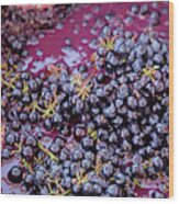 Grape Stomp In Wine Country Wood Print