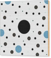 Graphic Polka Dots Wood Print