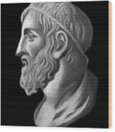 Greek Mathematician,  Engineer And  Inventor Archimedes, Portrait Wood Print