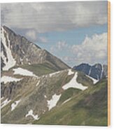 Grizzly And Anderson Peaks Panorama Wood Print