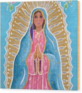 Guadalupe Of The Light Wood Print