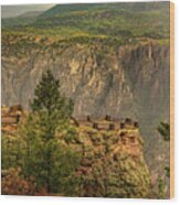 Gunnison Point Overlook  Black Canyon Of The Gunnison National Park Colorado Wood Print
