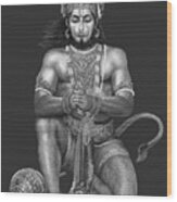 Hanuman Wood Print