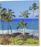 Hawaiian Palm Trees Wood Print