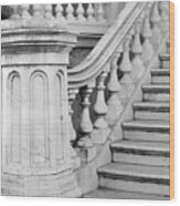 Hay House Steps, 1985 Wood Print