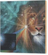 Heart Of The Lion - Leo Constellation Wood Print