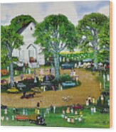 Helen Lafrance Church Fair Wood Print