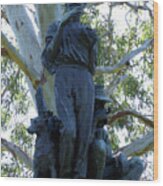 Henry Lawson Statue - Sydney Wood Print