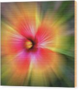 Hibiscus Zoom Wood Print