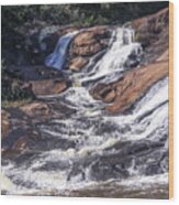High Falls Falls Wood Print