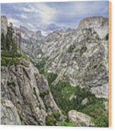 High Sierra Trail Vista Wood Print