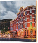 Historic Downtown Durango Colorado Along Main Avenue Wood Print