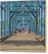 Historic Walnut Street Bridge Wood Print