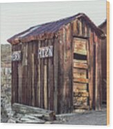 Hizn And Hern, Outhouse, California Ghost Town Wood Print
