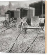 Horseless Carriages Wood Print