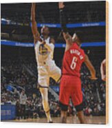 Houston Rockets V Golden State Warriors Wood Print