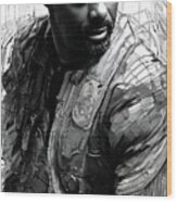 Idris Elba - Beast Wood Print