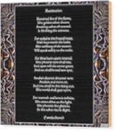 Illumination Poem Wood Print