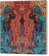 Image In Pompeii Mosaic Wood Print