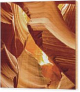 In The Desert There Is Only Sand - Antelope Canyon. Page, Arizona Wood Print