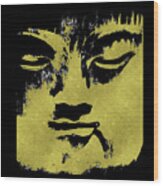 In The Shadow Of The Golden Buddha Wood Print