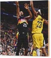 Indiana Pacers V Phoenix Suns Wood Print