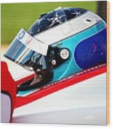 Milka Duno - Indycar Series Chicagoland Speedway Wood Print
