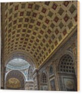 Interior Of Basilica Of Sant Andrea In Mantua Wood Print