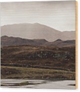 Isle Of Harris And Lewis Loch And Mountains Wood Print
