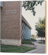 J D And Mary West Science Laboratory At Snu Wood Print