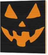 Jack-o-lantern Pumpkin Halloween Wood Print