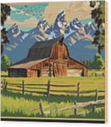 Jackson Hole, Wyoming Wood Print