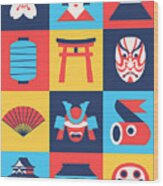 Japan Pattern - Summer Wood Print
