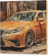 Jdm Car 962 Toyota Altezza Lexus Is Wood Print