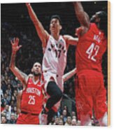 Jeremy Lin Wood Print