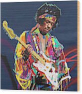 Jimi Hendrix Vi Wood Print