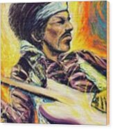 Jimi Hendrix Voodoo Chile Wood Print