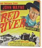 John Wayne In Red River -1948-, Directed By Howard Hawks. Wood Print