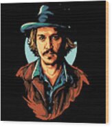 Johnny Depp 1 Wood Print