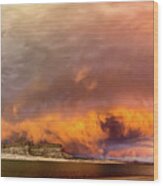 June 2021 Storm Over Lake Powell Wood Print