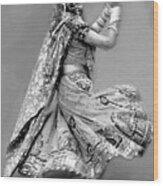 Kathak Dancer Female 34 Wood Print