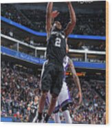 Kawhi Leonard Wood Print